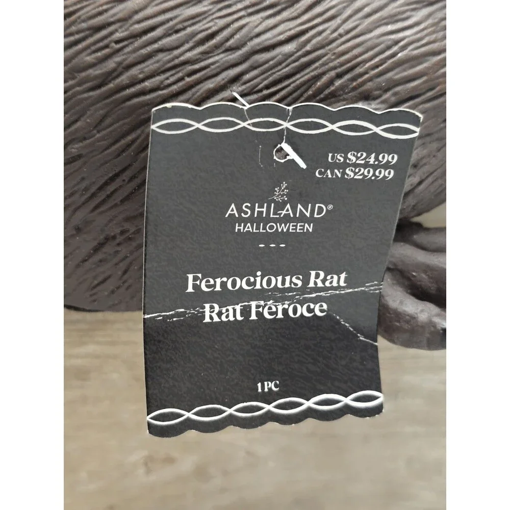 NEW Spooky Extra Large Ashland Halloween Ferocious Rat Prop Scary Haunted House